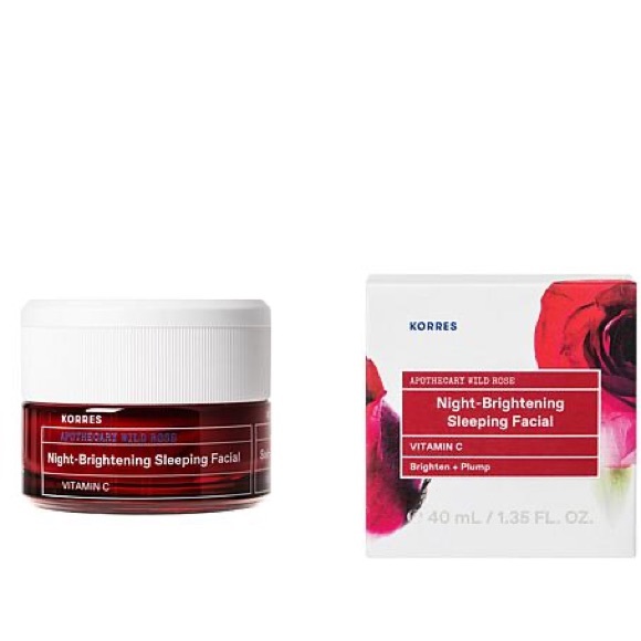 SOLD @ MERC. Korres Night Brightening Sleeping Facial NIB - Picture 3 of 11